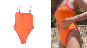 Sol Monokini <br> Orange/Fuchsia </br>